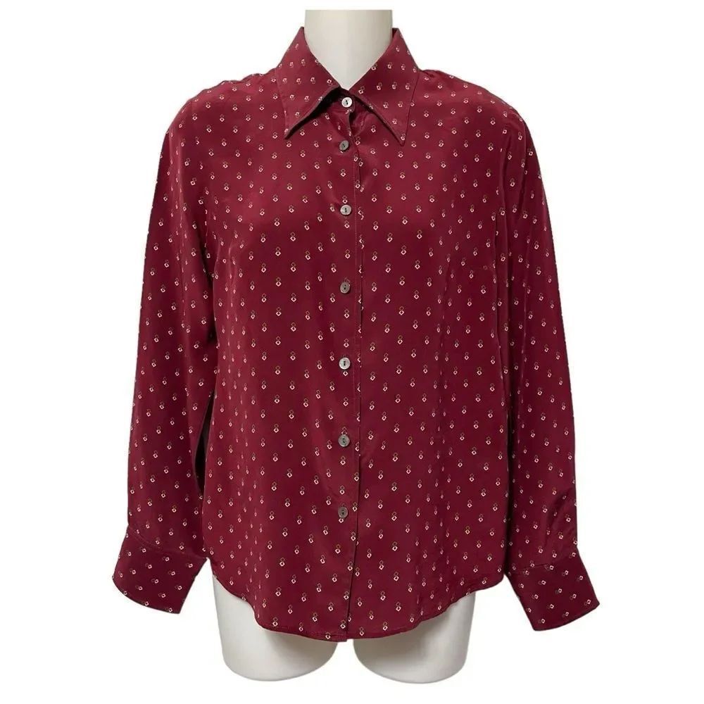 PAUL & JOE Silk Patterned Blouse 10